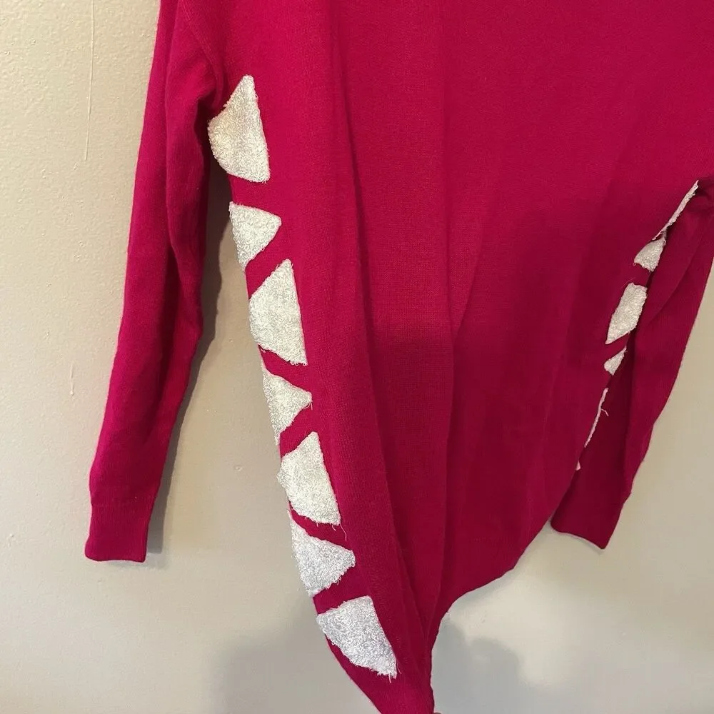 Mochi The Art Of Embroidery Side Detail Turtleneck Ribbed Sz S